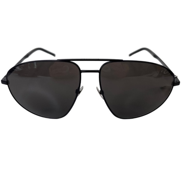 SAINT LAURENT Classic Aviator Sunglasses NEW 60mm Black Polarized main image 8